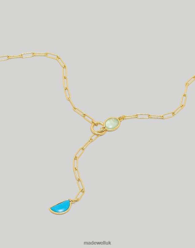 Madewell Women Stone Collection Apophyllite Necklace Jewelry Turquoise Multi 8P486967