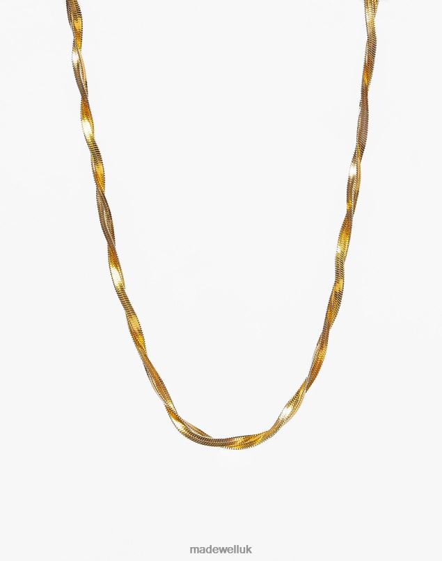 Madewell Women TSEATJEWELRY TWISTED NECKLACE Accessories Gold 8P4862358
