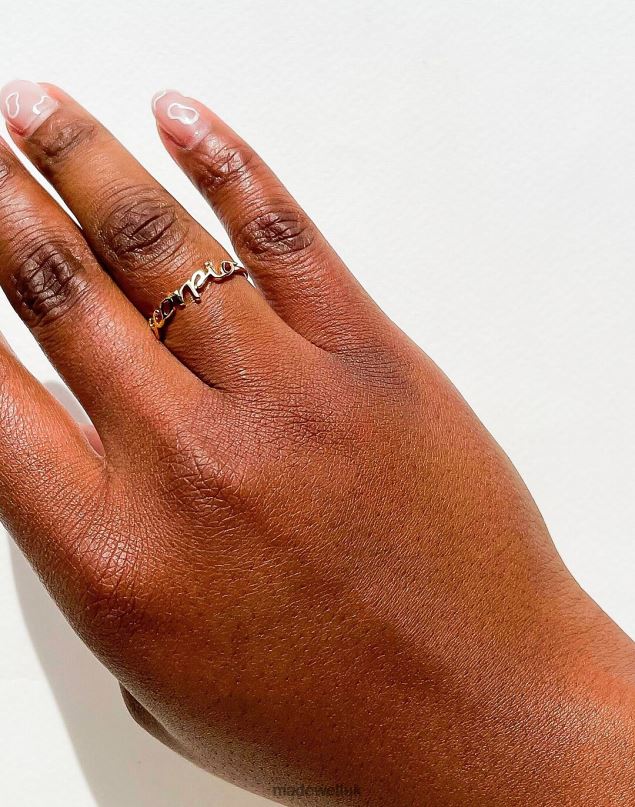 Madewell Women Abcrete & Co. Adjustable Zodiac Ring Jewelry Aquarius 8P4861456