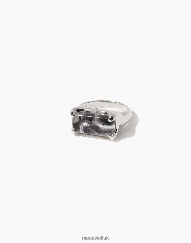 Madewell Women CLED Prism Ring Marble Jewelry Black Multi 8P4861814