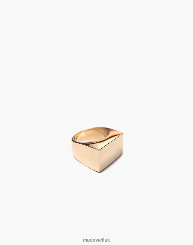 Madewell Women Charlotte Cauwe Studio Modern Signet Ring Jewelry Gold 8P486989
