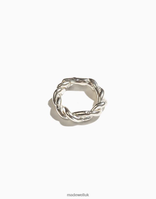 Madewell Women Iris 1956 Jewelry Halo Rope Ring Accessories Silver 8P4861304