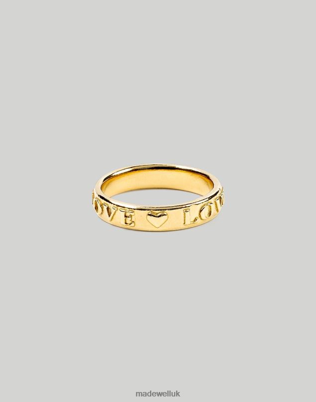 Madewell Women Iris 1956 Jewelry Love Band Ring Accessories Gold 8P4861692
