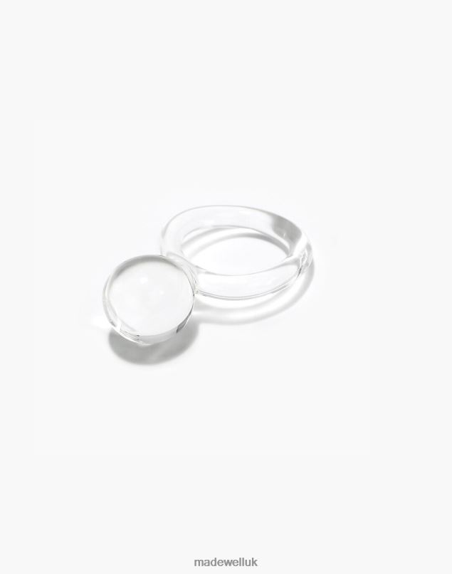 Madewell Women Jane D'Arensbourg Orb Clear Glass Ring Jewelry One Color 8P4861479