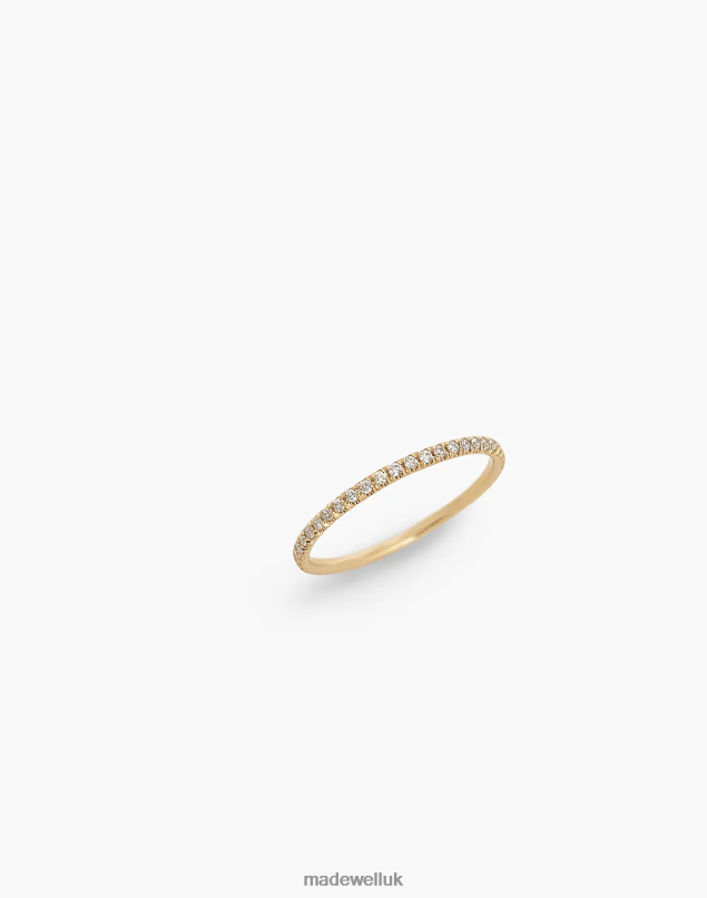Madewell Women Kinn Dahlia Micro Pave Ring Jewelry Gold 8P4861747