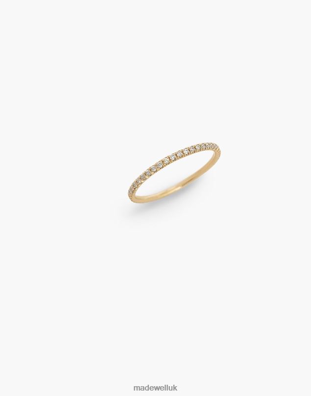 Madewell Women Kinn Dahlia Micro Pave Ring Jewelry Gold 8P4861754
