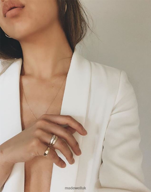 Madewell Women Kinn Dare To Love Dome Ring I Jewelry Silver 8P4861775