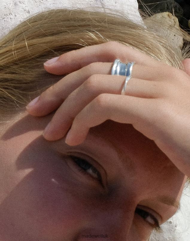 Madewell Women Odette Blanca Ring Jewelry Silver 8P4862048