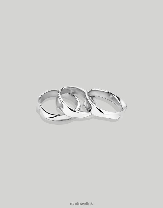 Madewell Women SOKO Bahari Stacking Rings Jewelry Gold 8P4862244