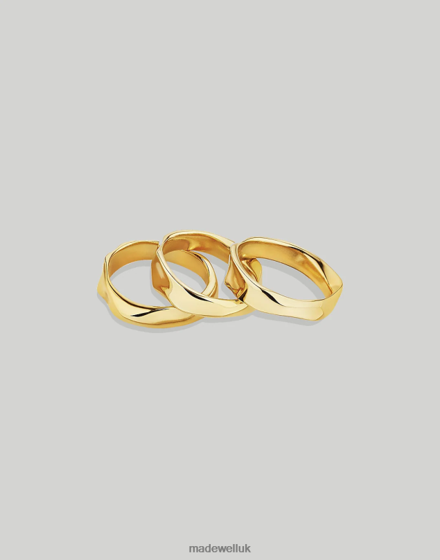 Madewell Women SOKO Bahari Stacking Rings Jewelry Silver 8P4862245