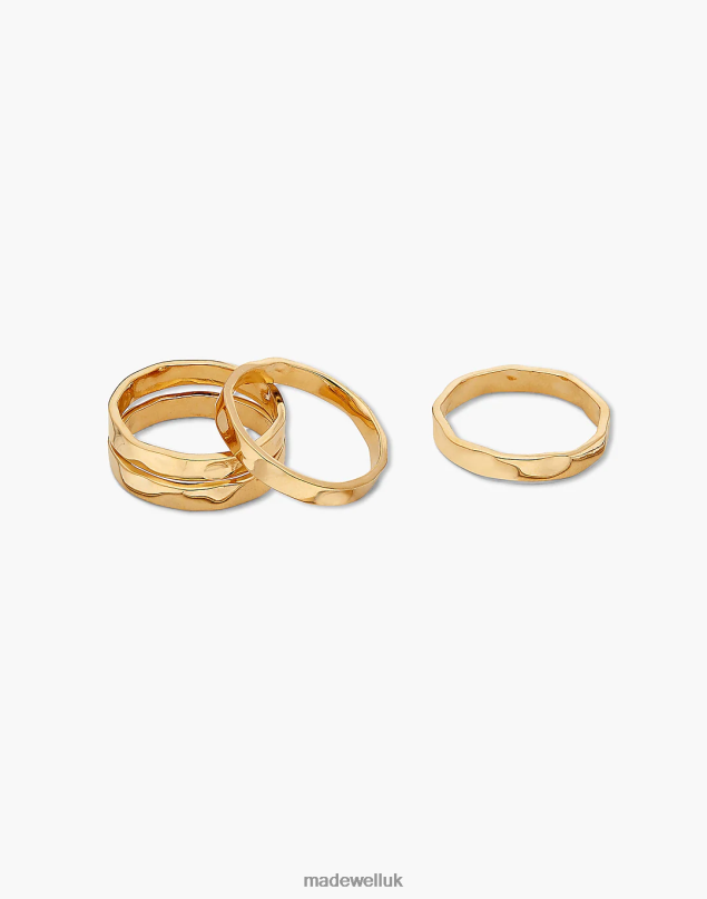 Madewell Women SOKO Maji Stacking Rings Jewelry Gold 8P4862251