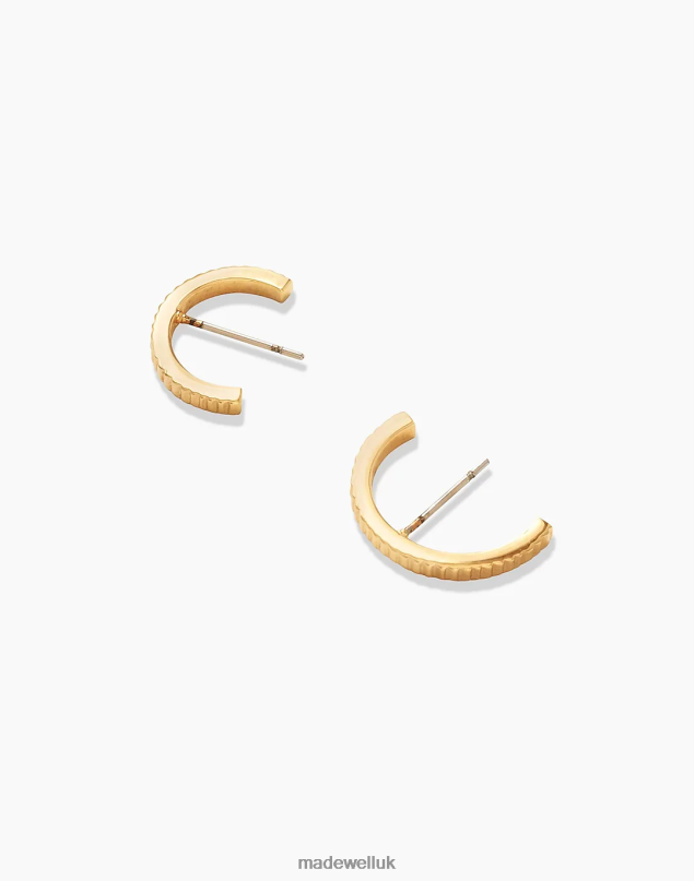Madewell Women SOKO Meta Huggie Hoop Earring Jewelry Gold 8P4862265