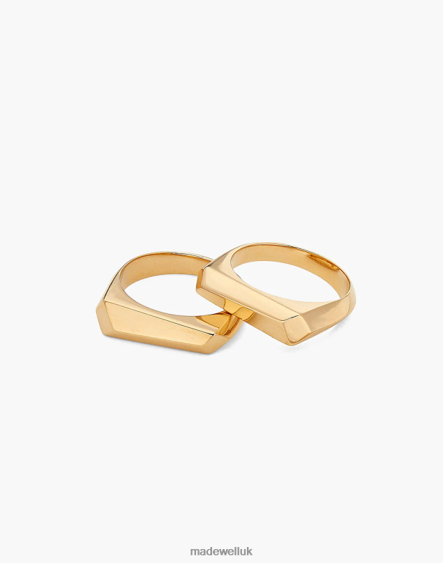 Madewell Women SOKO Sura Stacking Rings Jewelry Gold 8P4862254