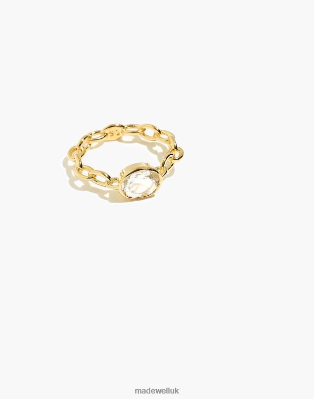 Madewell Women STUDIO GRUN Topaz Cable Ring Jewelry Gold 8P4861536