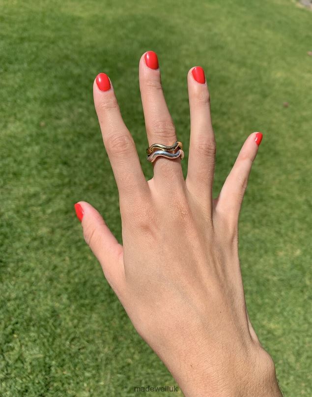 Madewell Women Studio Conchita Sterling Onda Ring Jewelry Silver 8P4862299