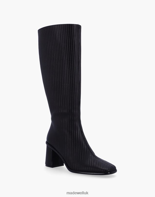 Madewell Women ALOHAS East Pleated Tall Boots Footwear Black 8P4861188