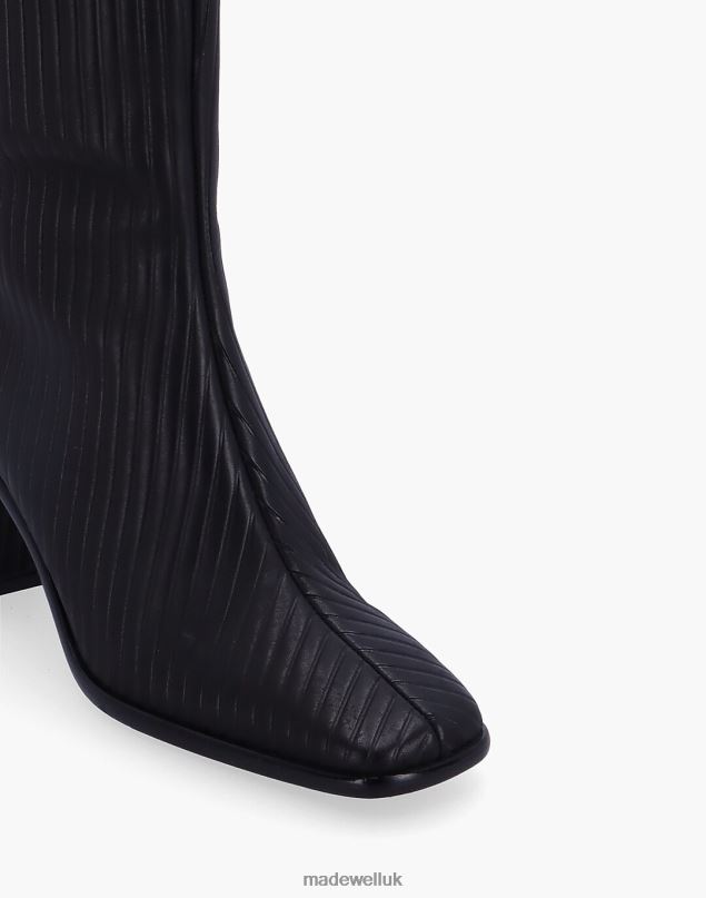 Madewell Women ALOHAS East Pleated Tall Boots Footwear Black 8P4861188