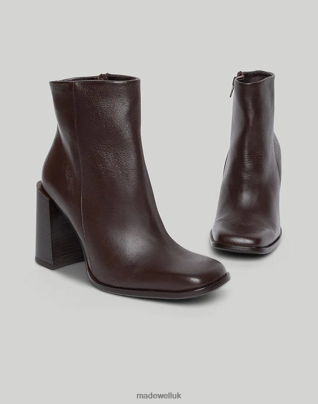 Madewell Women Intentionally Blank Passage Heeled Boot Footwear Chocolate 8P4861669