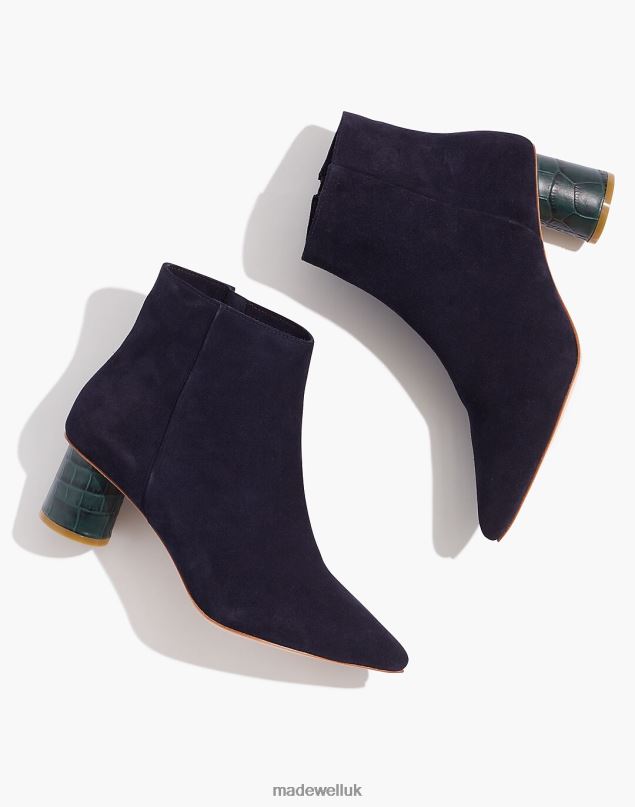 Madewell Women Ma'am Shoes Suede Shirley Ankle Boots Footwear Midnight 8P4861516