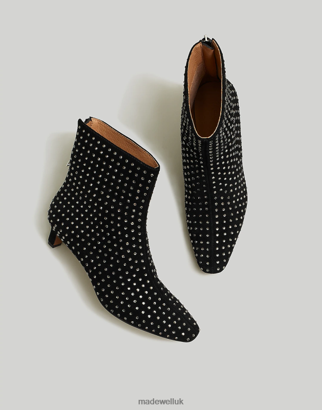 Madewell Women The Dimes Kitten-Heel Boot Footwear True Black Multi 8P4862635 Madewell Women The Dimes Kitten-Heel Boot Footwear True Black Multi 8P4862635
