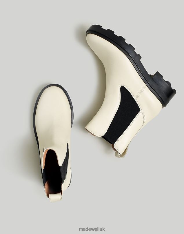 Madewell Women The Wyckoff Chelsea Lugsole Boot Footwear Pale Parchment 8P4862604