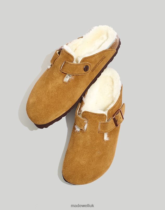 Madewell Women Birkenstock Suede Boston Clogs Footwear Suede/Shearling 8P4861259