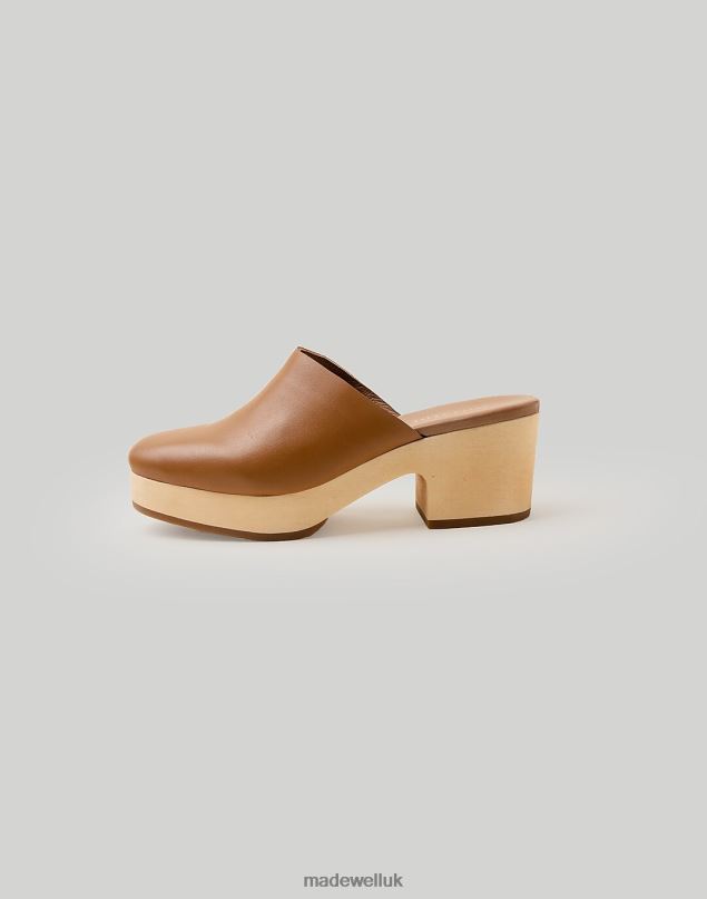 Madewell Women Ma'am Shoes Leather Gloria Clogs Footwear Camel 8P4861518