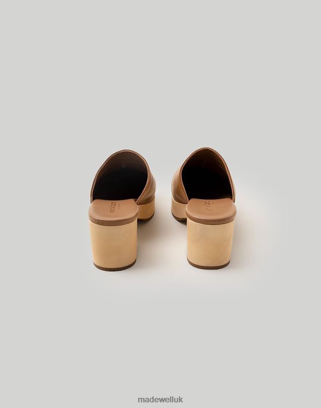 Madewell Women Ma'am Shoes Leather Gloria Clogs Footwear Camel 8P4861518