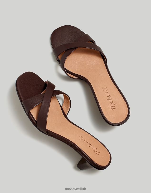 Madewell Women The Rachelle Kitten-Heel Sandal Footwear Chocolate Raisin 8P4862698