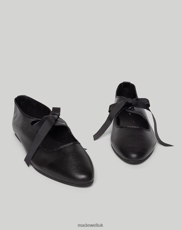 Madewell Women Intentionally Blank Valley Ballet Flat Footwear Black 8P4861643