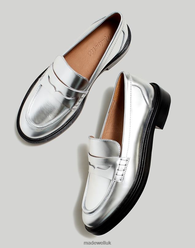 Madewell Women The Vernon Loafer Footwear Silver 8P4862665