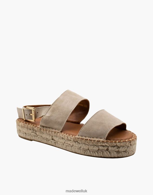 Madewell Women ALOHAS Leather Double-Strap Espadrille Sandals Footwear Camel 8P4862712