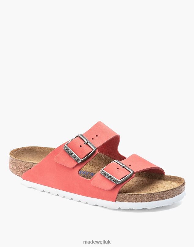 Madewell Women Birkenstock Arizona Soft Footbed Sandals in Nubuck Footwear Taupe 8P4861283
