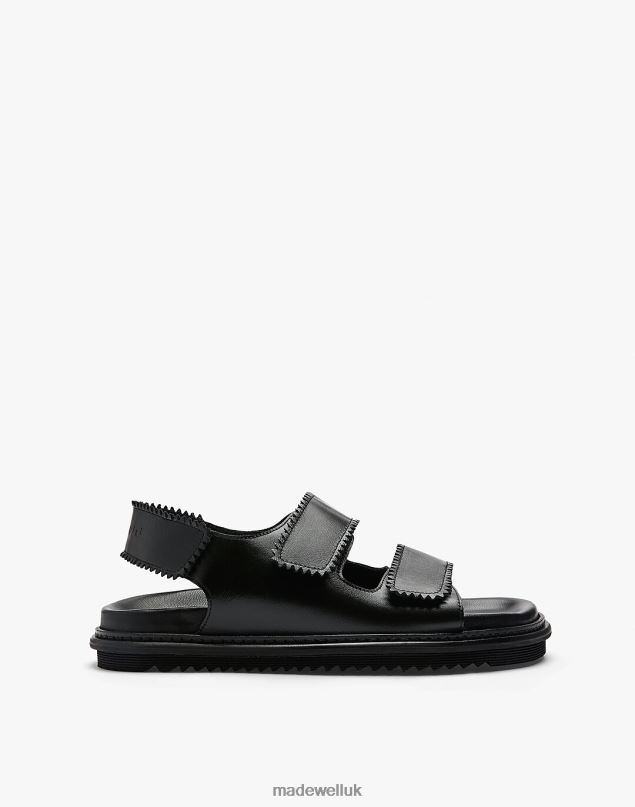 Madewell Women Maguire Leather Tavira Sandals Footwear Black 8P4861841