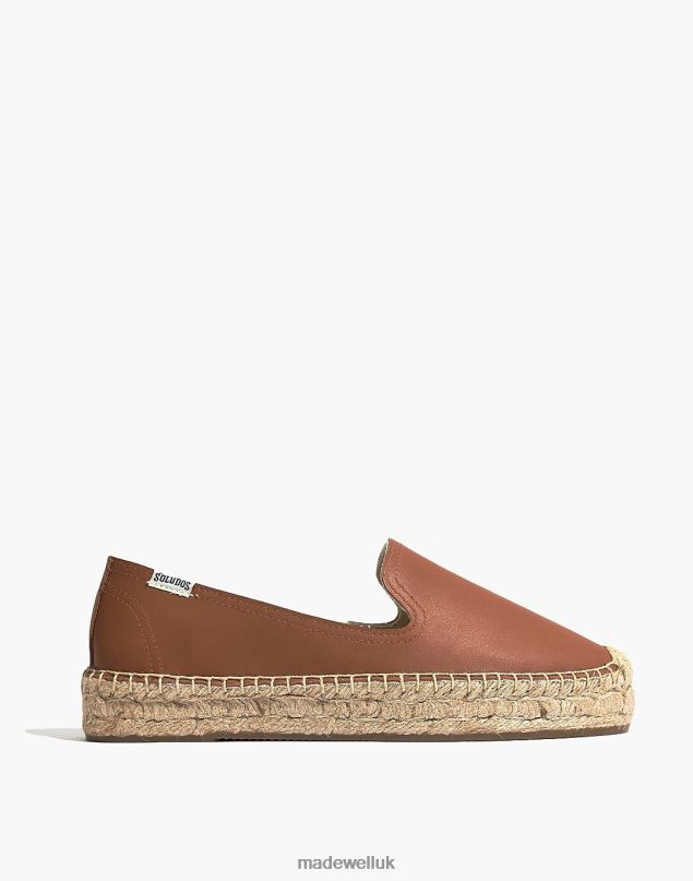 Madewell Women Soludos Platform Smoking Slippers Footwear Tan 8P4862292