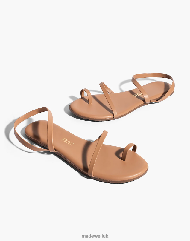 Madewell Women TKEES Mia Napa Leather Sandals Footwear Dark Nude 8P4861148