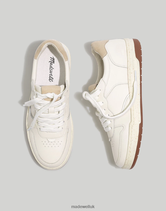 Madewell Women Court Sneakers Leather Footwear Ivory Multi 8P4862770