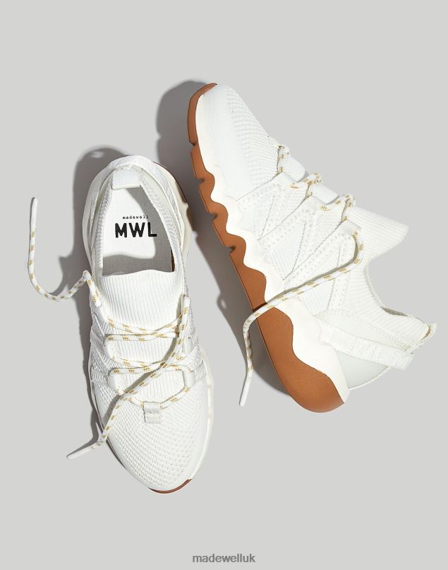 Madewell Women Field Knit Sneakers Footwear Eyelet White Multi 8P4862771