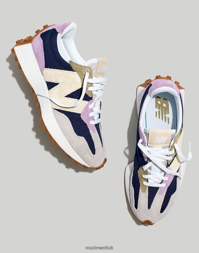 Madewell Women New Balance Unisex 327 Sneakers in Suede Footwear Stone Pink/Raincloud 8P4862026