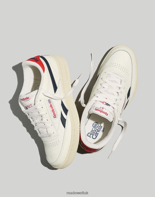 Madewell Women Reebok Club C Revenge Sneakers Footwear Chalk/Navy/Red 8P4862177