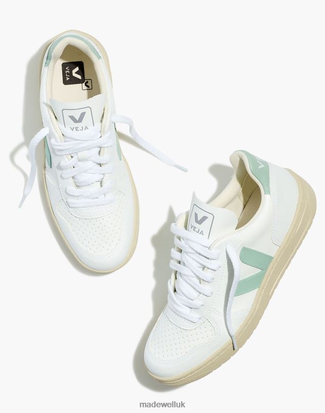 Madewell Women Veja Vegan Leather V-10 Sneakers Footwear White Rose-Fluo 8P4862781